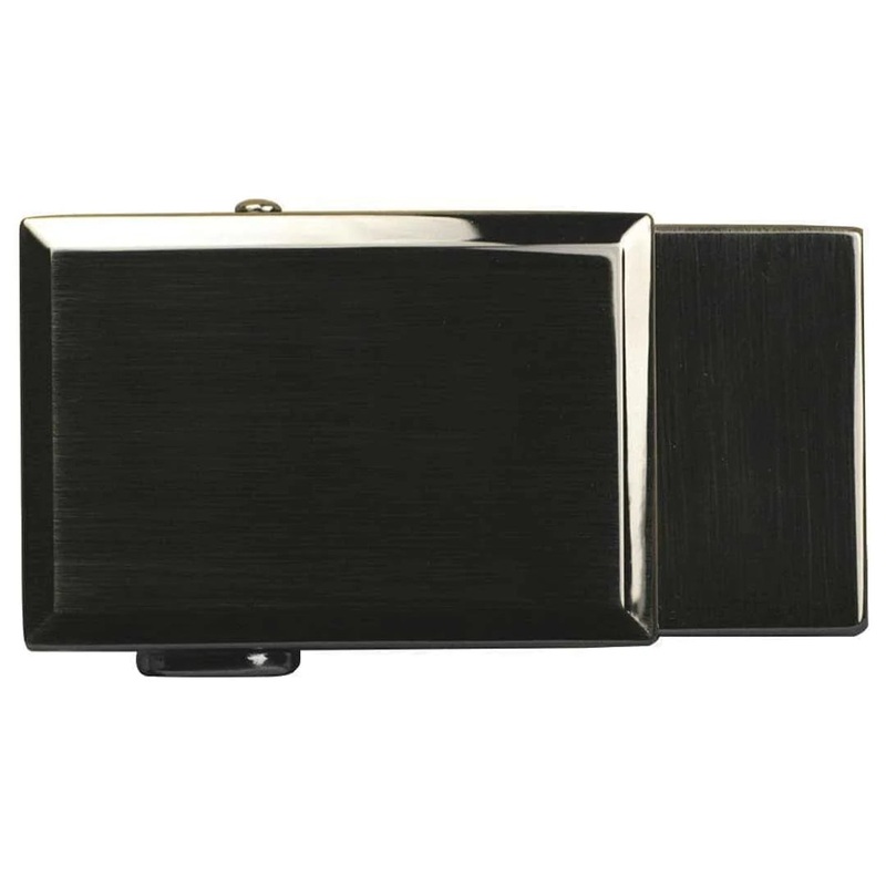 Nexbelt Shield Gunmetal Beveled Buckle Gunmetal