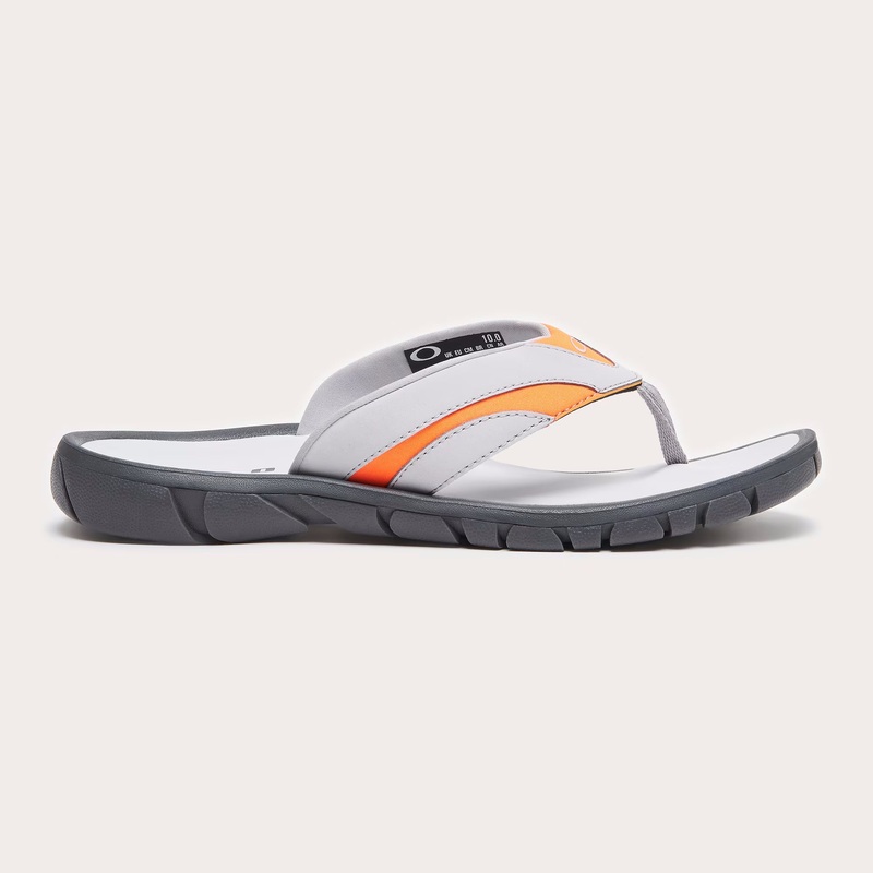 Oakley Men’s O Coil Flip Flop Grey/Orange 14.0