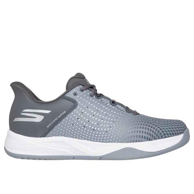 Skechers Men’s Slip-ins Viper Court Reload Pickleball Shoes Gray/Charcoal 9