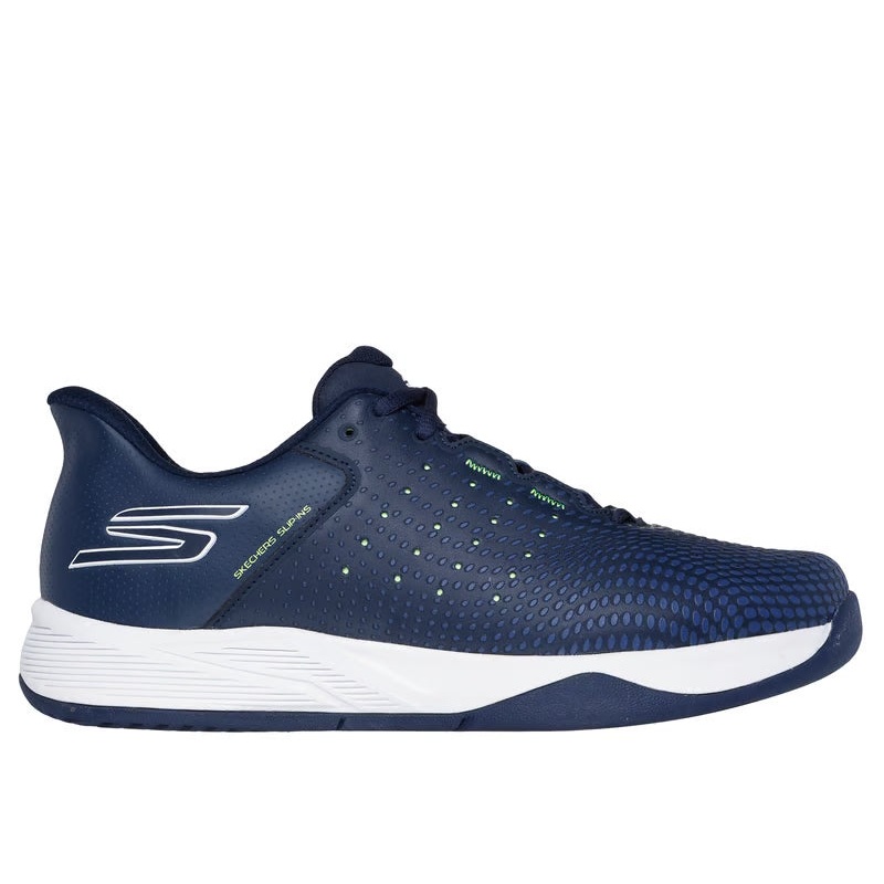 Skechers Men’s Slip-ins Viper Court Reload Pickleball Shoes Navy/Yellow 9