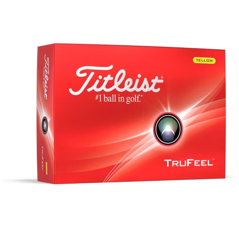 Titleist 2024 TruFeel Golf Balls Yellow (1 Dozen) Yellow