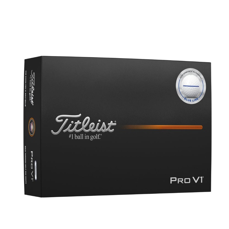 Titleist 2025 Pro V1 Performance Align Blue Golf Balls White – Blue Line