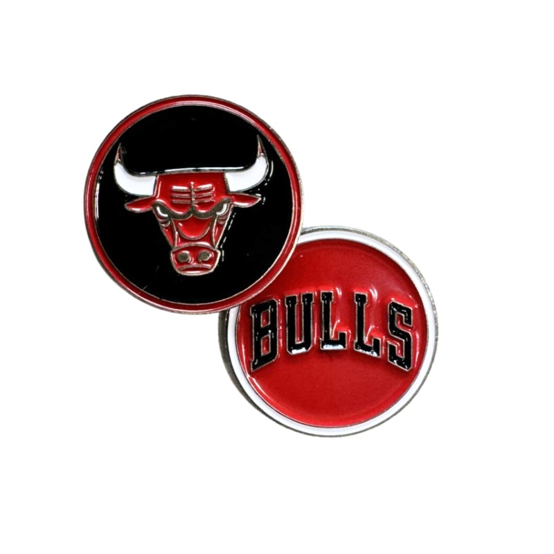 Chicago Bulls NBA Golf Ball Marker Red/White