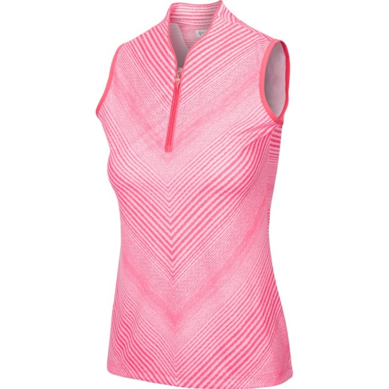 Greg Norman Women’s ML75 2Below Sleeveless Polo 2021 Field Poppy S