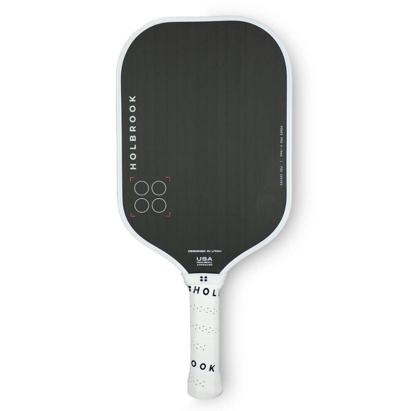Holbrook Pro Power Pro E (16 MM) Pickleball Paddle Black/White