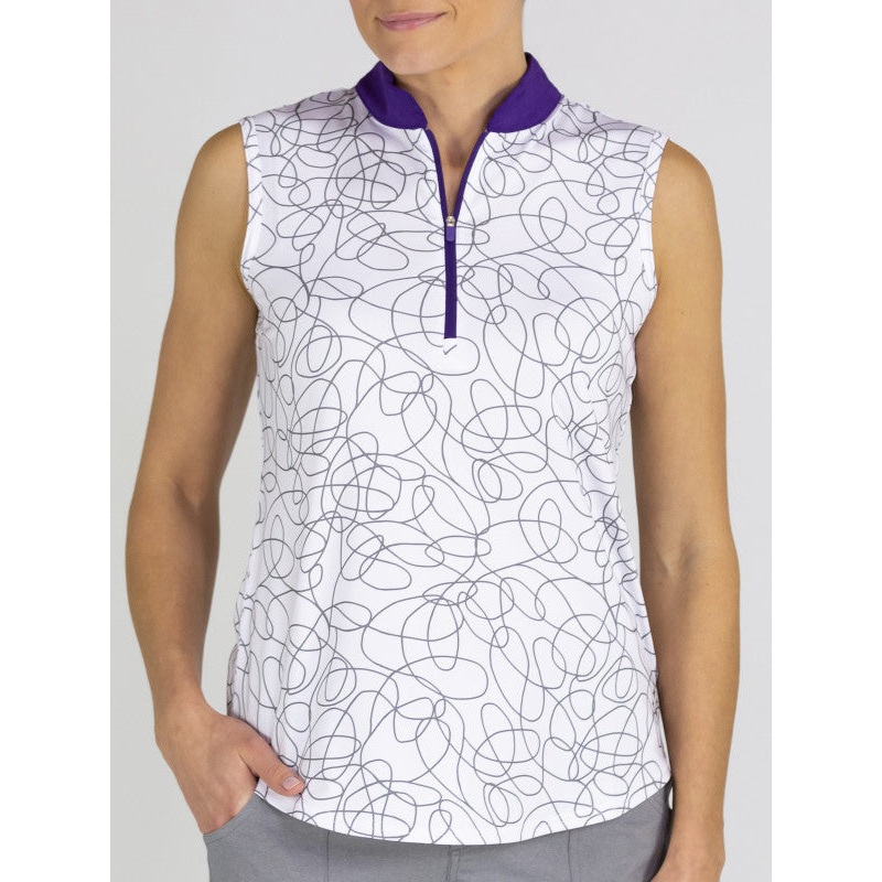 Jofit Womens Sleeveless Golf Mock Sierra Swirl #GT253-SSW Siera Swirl XXS