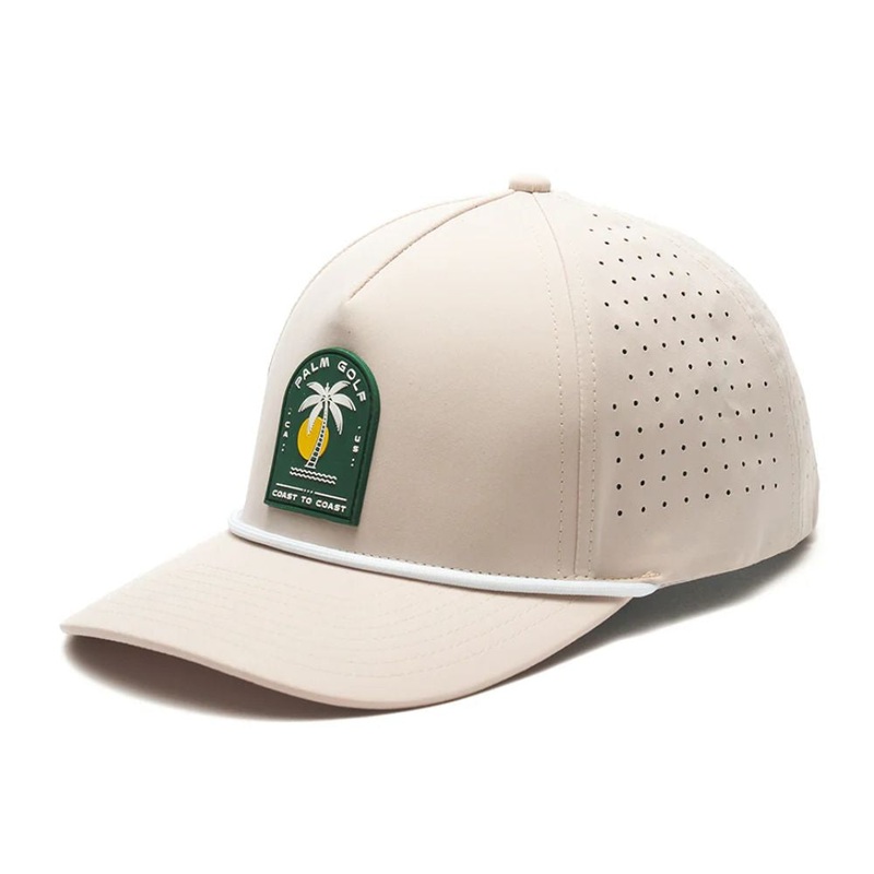 Palm Golf Coast to Coast Snapback Hat Tan/Green