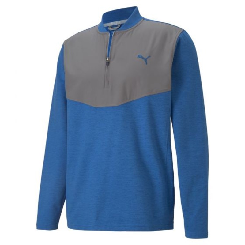 Puma Men’s CLOUDSPUN STLTH Golf 1/4 Zip (ON-SALE) Star Sapphire Heather S