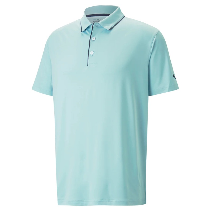 Puma Men’s MATTR Bridges (LS) Golf Polo Green Lagoon XXL