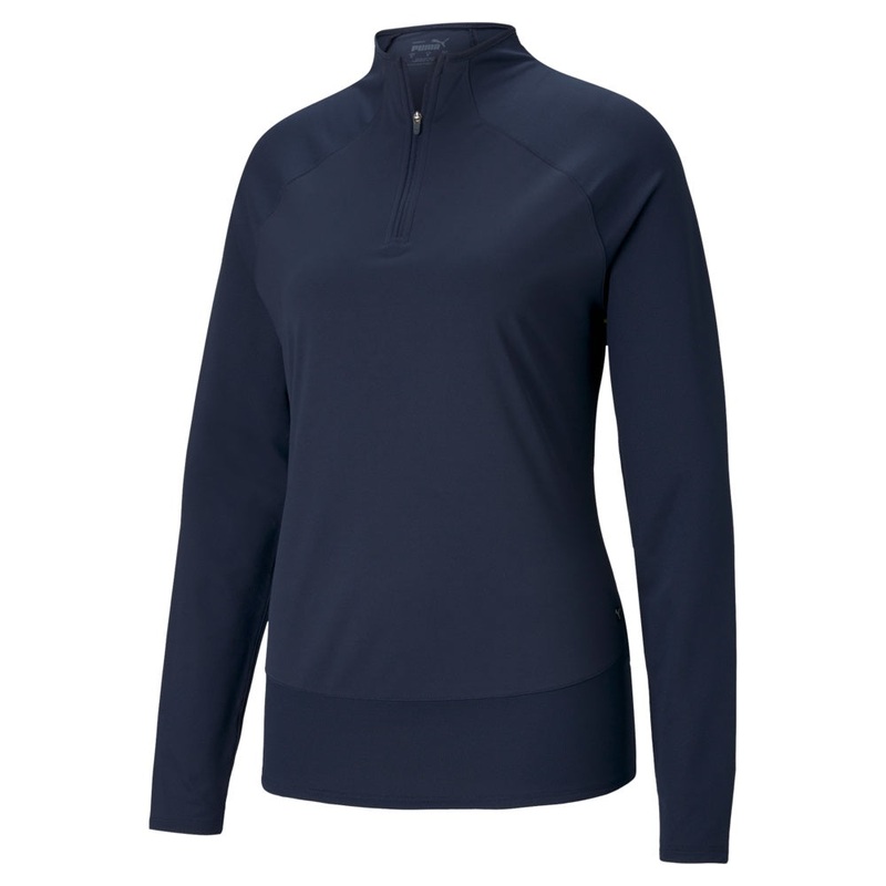Puma Womens Mesh Golf 1/4 Zip (On-Sale) Puma Black L