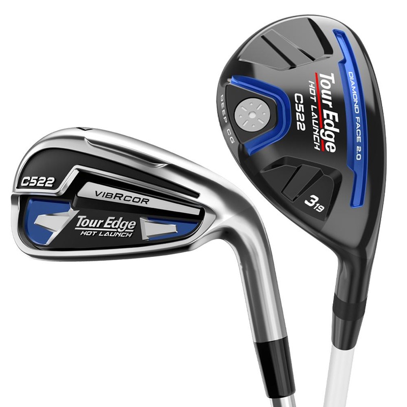 Tour Edge Hot Launch C522 Combo Iron Set Steel Shaft (7-Piece) 4H,5H,6-PW Stiff Right Hand