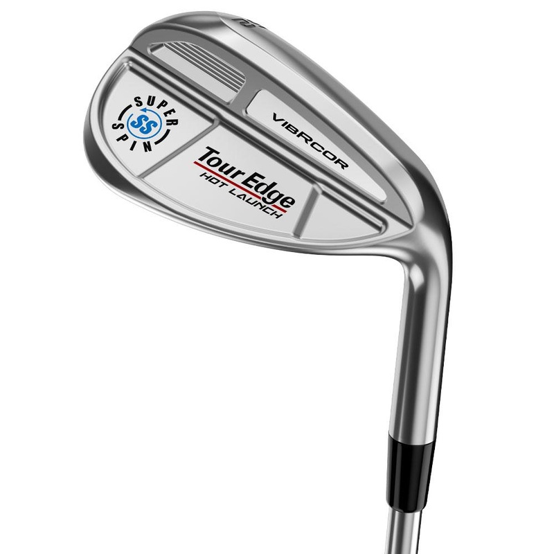 Tour Edge Hot Launch SuperSpin VibRCor Wedge Men’s Steel Shaft Right Hand 56 Wedge