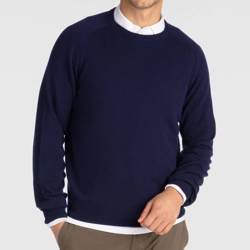 B. Draddy 007 Cashmere Crewneck Grey Heather XL