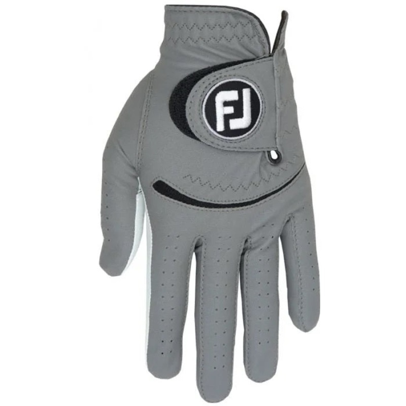 Footjoy FJ Spectrum Golf Glove Grey Worn on Left Hand Cadet L