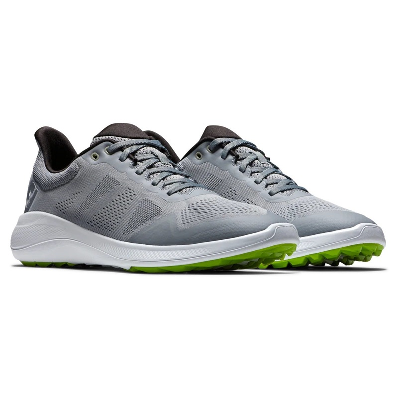 FootJoy Flex Golf Shoes Grey/Lime 56142 (Previous Season Style) Grey/Lime 9.5