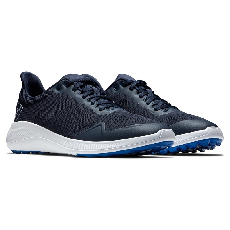 FootJoy Flex Golf Shoes Navy/White/Blue 56140 (Previous Season Style) Navy/White/Blue 8