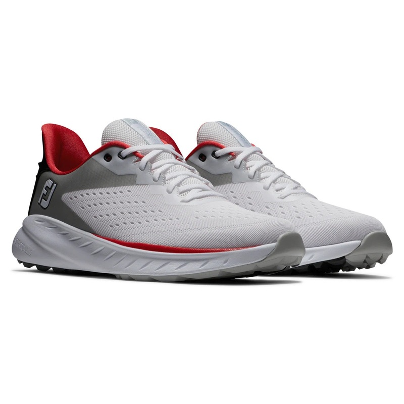 FootJoy Flex XP Golf Shoes 56277 White/Black/Red (Previous-Season Style) White/Black/Red 9.5