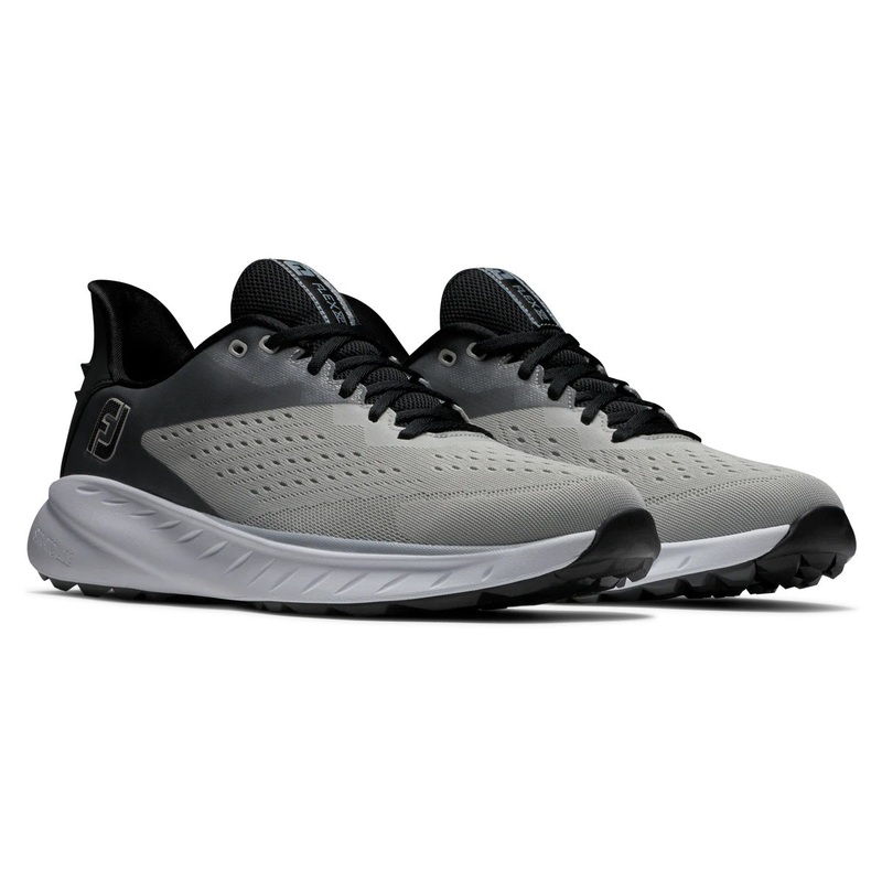 FootJoy Flex XP Golf Shoes Grey/White/Black 56281 (Previous-Season Style) Grey/White/Black 10