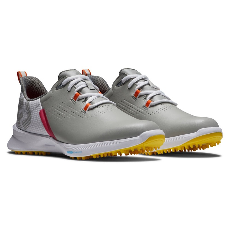 FootJoy Fuel Womens Golf Shoe 92372 Grey/White/Yellow (Previous Season Style) Grey/White/Yellow 7