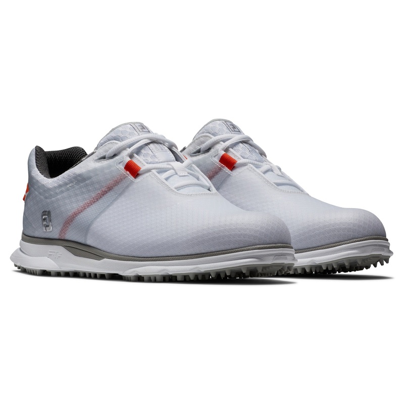 FootJoy Pro|SL Sport Golf Shoes 53853 White/Orange (Previous Season Style) White/Orange 15
