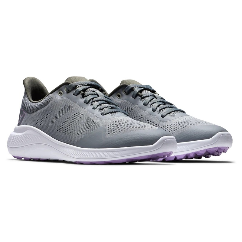 FootJoy Women’s Flex Golf Shoes Grey/Purple 95766 (Previous Season Style) Grey/Purple 6