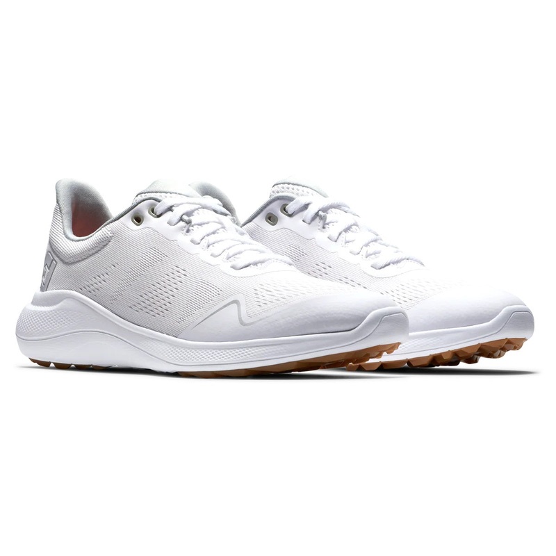 FootJoy Women’s Flex Golf Shoes White/Tan 95764 (Previous Season Style) White/Tan 5.5