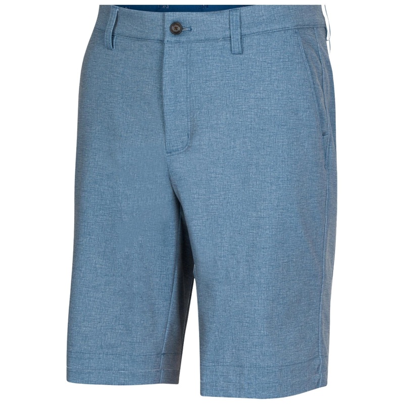 Greg Norman Bay Knit Golf Shorts Blue Jewel Heather 32