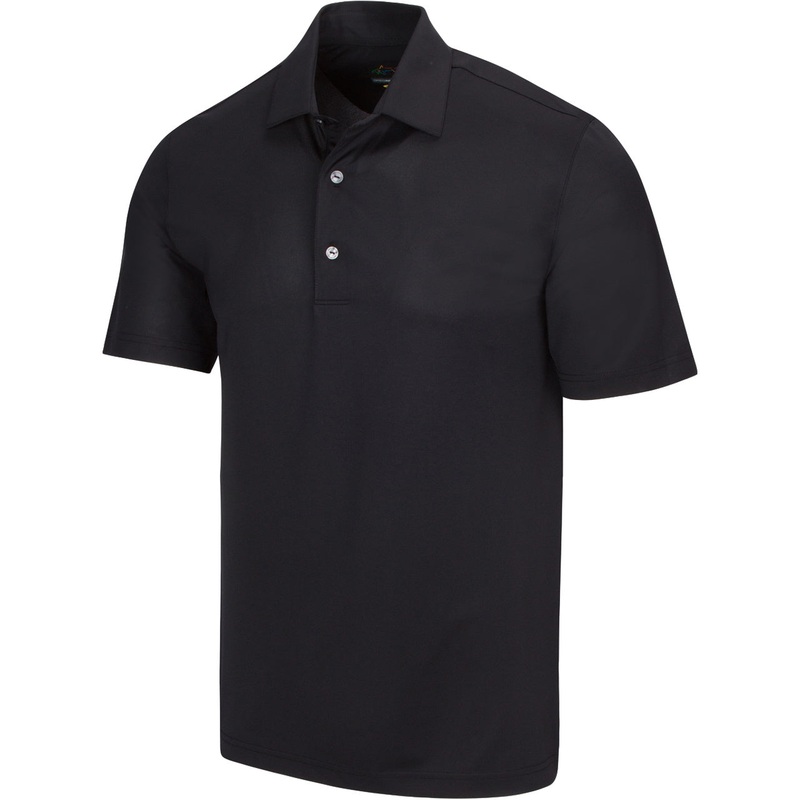 Greg Norman Men’s Freedom Micro Pique Polo (On-Sale) Black S