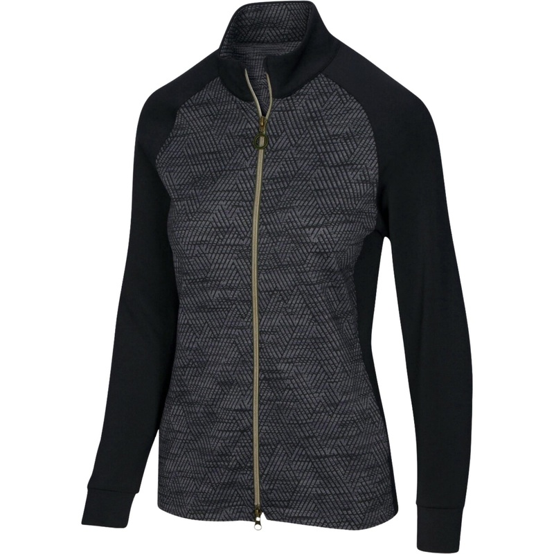 Greg Norman Women’s Herringbone Jacket 2022 Black XS
