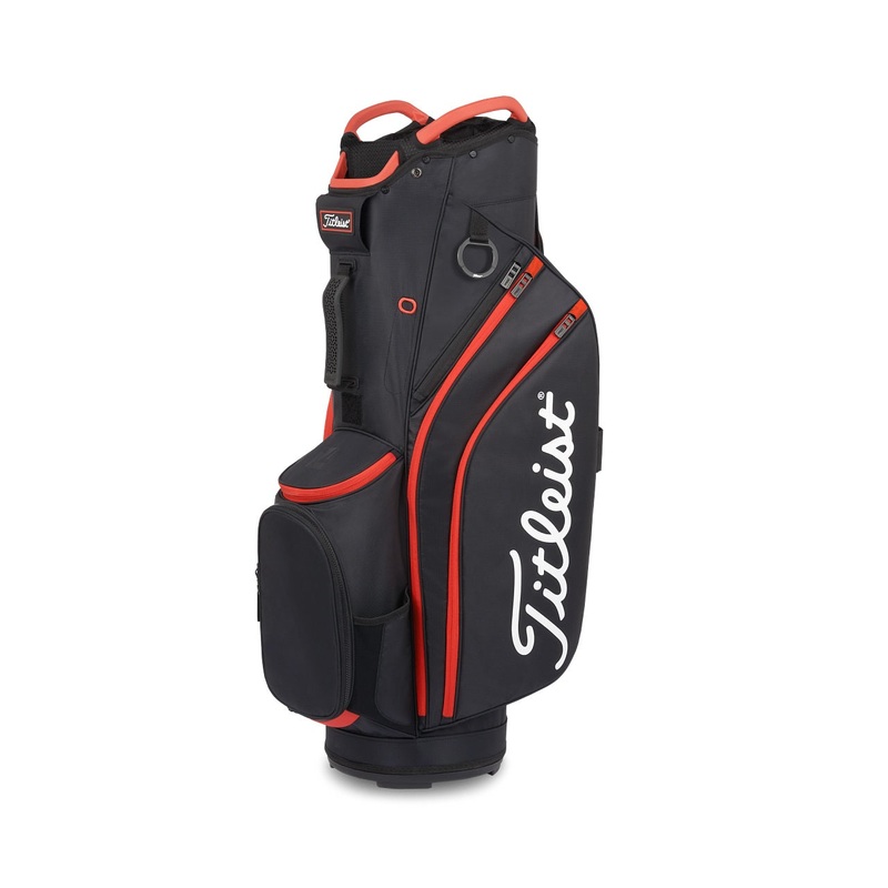 Titleist Cart 14 Golf Bag 2025 Black/Black/Red