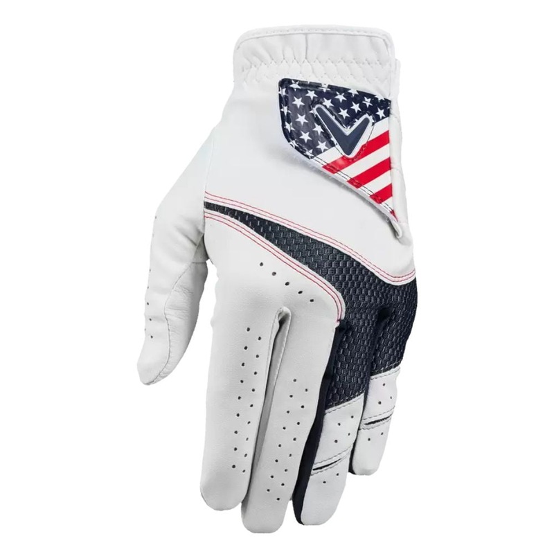Callaway Men’s Weather Spann USA Golf Gloves Worn On Left Hand Cadet XL