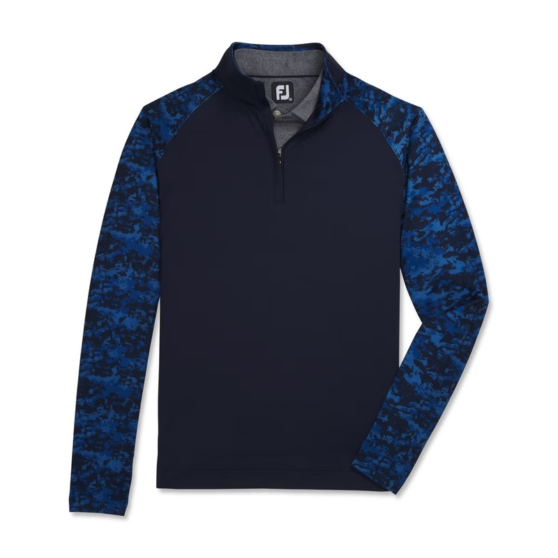 Footjoy Camo Color Block Mid-Layer Pullover 2023 Navy M