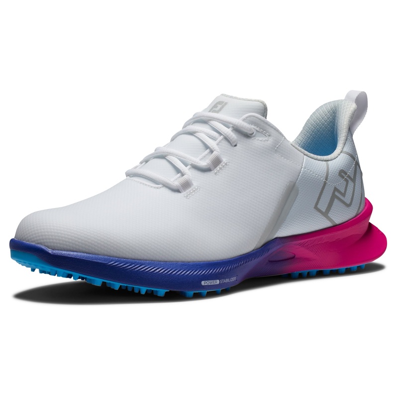 FootJoy Fuel Men’s Golf Shoes 55455 – White/Pink/Blue (Previous Season Style) White/Pink/Blue 8.5