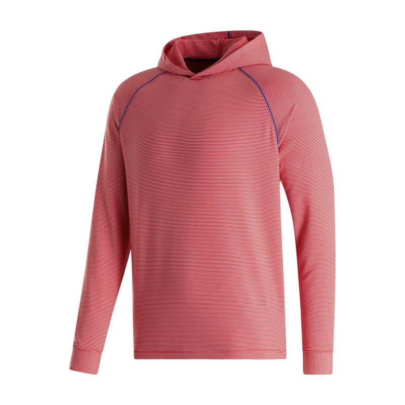 Footjoy Pinstriped Hoodie Racing Red/White L