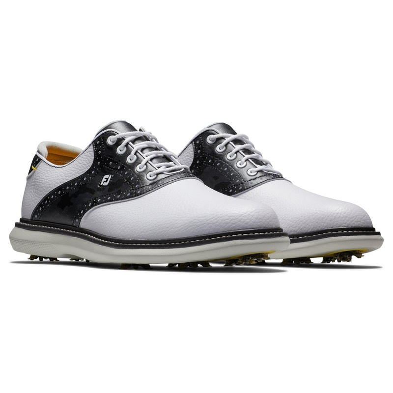FootJoy Traditions Men’s Golf Shoes (Previous Season Style) 57928 – White/Black 9 M