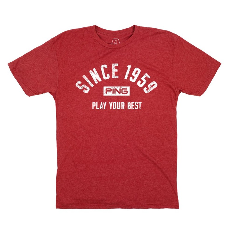 Ping Golf ThrowbackTee Red M