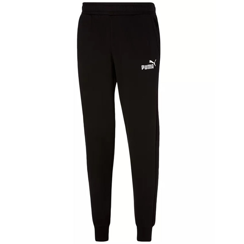 Puma Men’s Essentials+ Logo Fleece Jogger Sweatpants Dark Gray Heather XXL