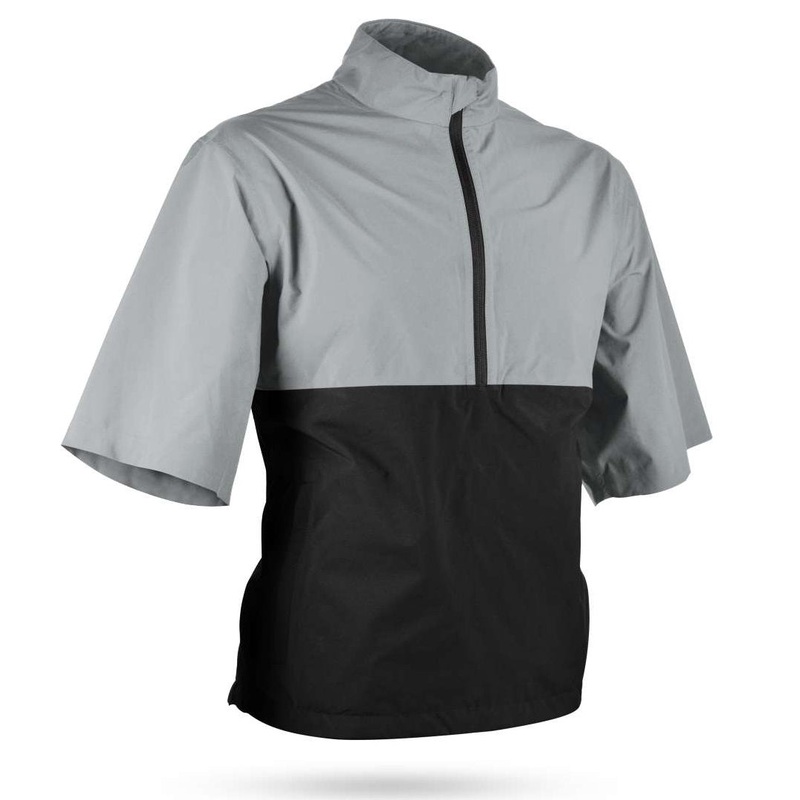 Sun Mountain Monsoon Short Sleeve Rain Jacket Platinum L