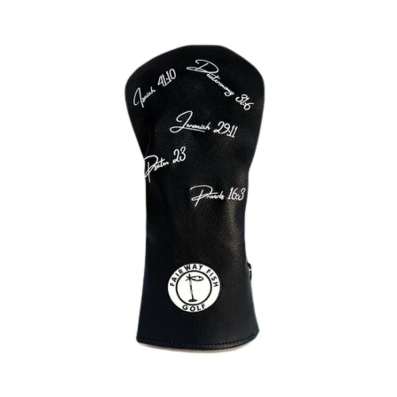 Fairway Fish Bible Verse Driver Headcover – Black Black