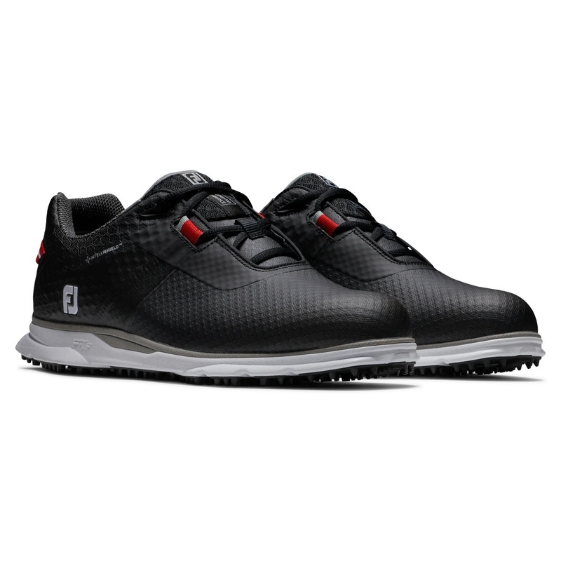 FootJoy Pro|SL Sport Golf Shoes 53860 Black/Red (Previous Season Style) Black/Red 8