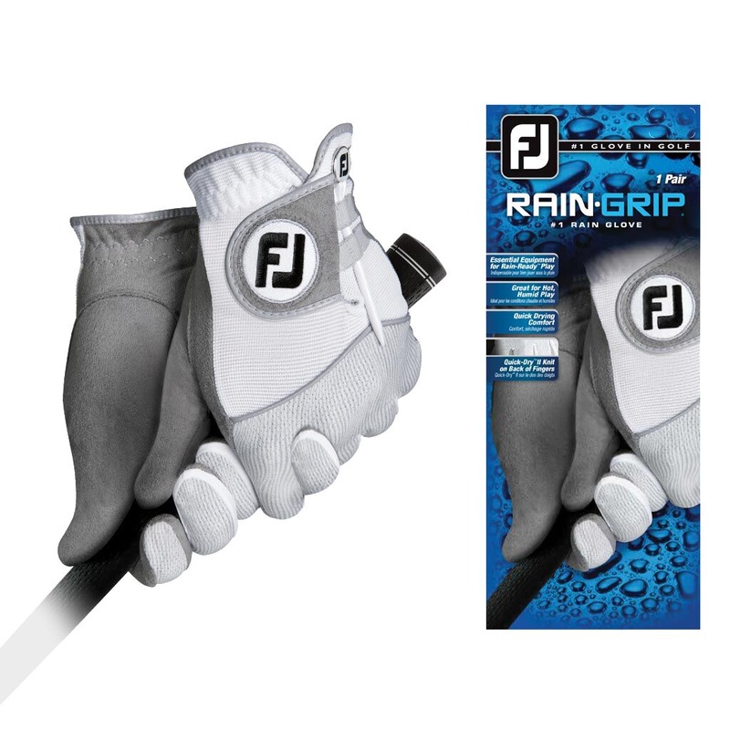 Footjoy RainGrip White Golf Gloves (1 Pair) White XL