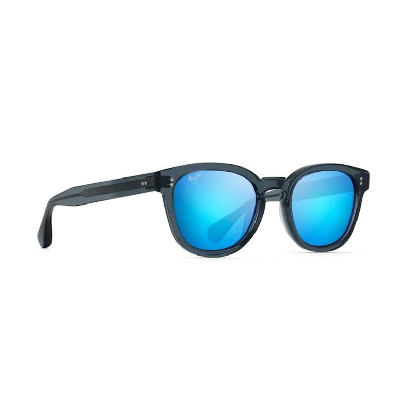 Maui Jim Cheetah 5 Polarized Sunglasses Transparent Dove Grey Frame Blue Hawaii Lens Transparent Dove Grey BLUE HAWAII