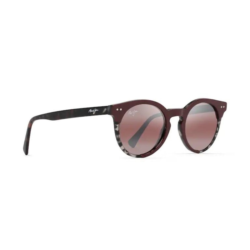 Maui Jim Upside Down Falls Polarized Sunglasses Burgundy Frame Maui Rose Lens Burgundy MAUI ROSE