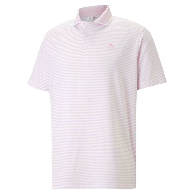Puma Men’s MATTR Traditions Golf Polo Pale Pink/Bright White S
