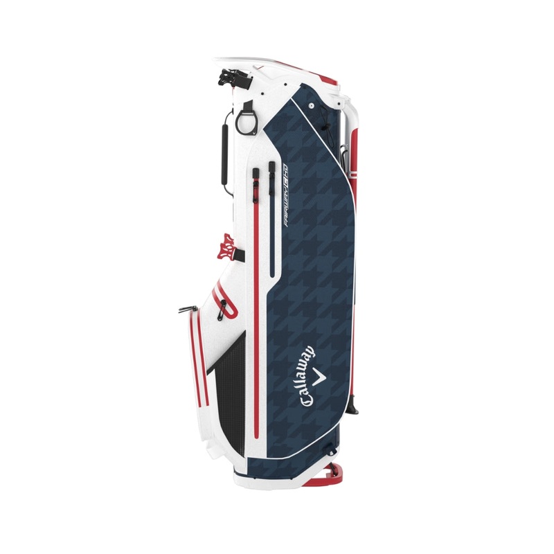 Callaway Fairway C HD Double Strap Stand Golf Bag 2025 White/Navy Hounds/Red