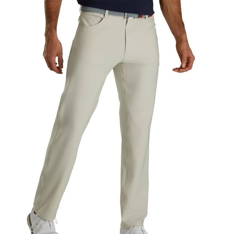 FootJoy Men’s 5-Pocket Golf Pant 24478 – Stone (Previous Season Style) Stone 30W x 34L