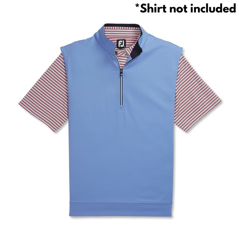 Footjoy Men’s Half-Zip Jersey Golf Vest – Lagoon Vest Lagoon S