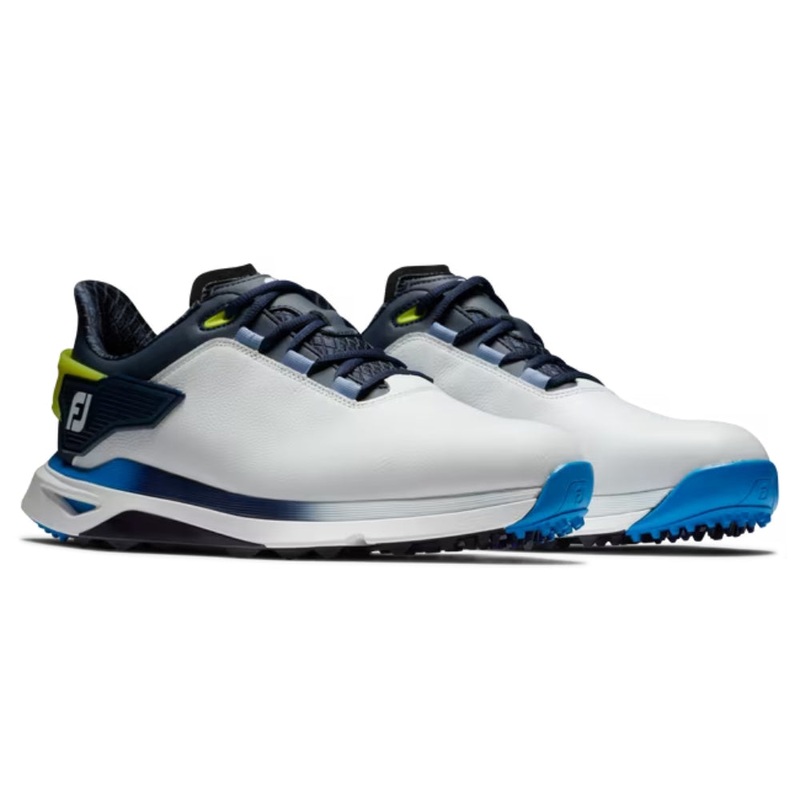 FootJoy Mens Pro/SLX Spikeless Laced Shoes 56914 (Previous-Season Style) White/Navy/Blue 9.5
