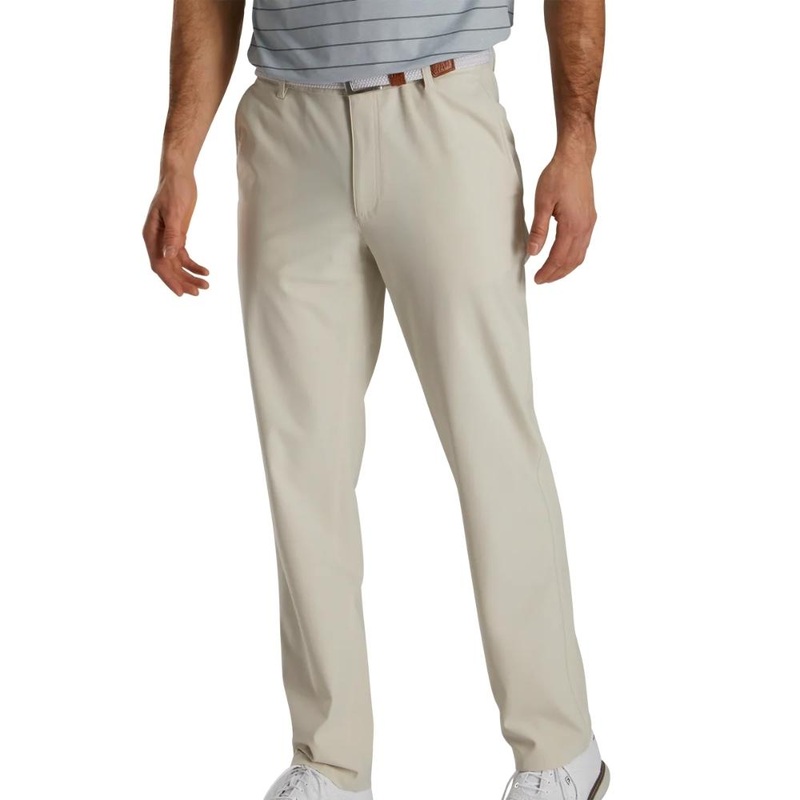 Footjoy Performance Knit Mens Golf Pants – Stone (Previous Season Style) Stone 30W x 34L