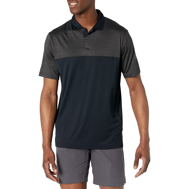 Oakley Men’s Contender Sport Block Polo Blackout L